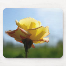 Rose jaune Mousepad de rose Tapis De Souris