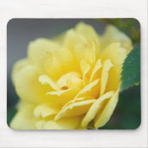 Rose jaune Mousepad Tapis De Souris