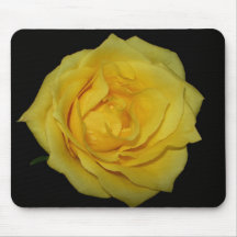 Rose jaune Mousepad Tapis De Souris