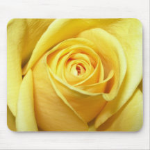 Rose jaune tapis de souris