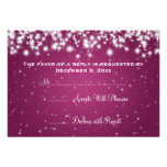 Rose l'épousant élégant d'étincelle d'hiver de RSV Invitation Personnalisable