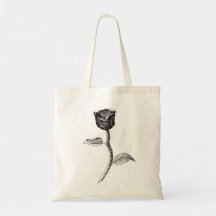 Rose noire sac