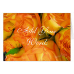 Rose-personnaliser bicolore jaune cartes de vœux