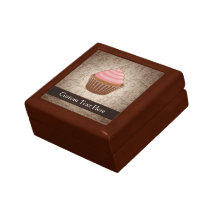 Rose/petit gâteau de Brown Boîte À Souvenirs