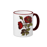 Rose rouge antique mug