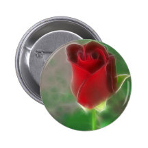 Rose rouge cramoisi angélique badges avec agrafe