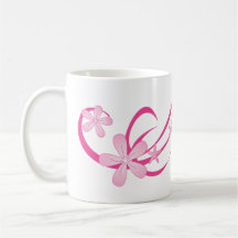 Rose tropical mug à café