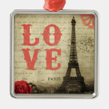 Rose vintage de Paris | Décoration Pour Sapin De Noël