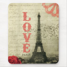Rose vintage de Paris | Tapis De Souris