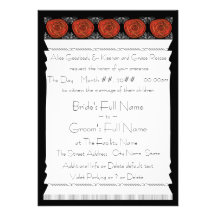 Roses de Decofied (la cérémonie de mariage) Invitations Personnalisables