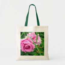 Roses de jour pluvieux sac en toile