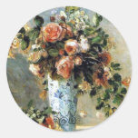 Roses de Renoir et autocollant de peinture de jasm
