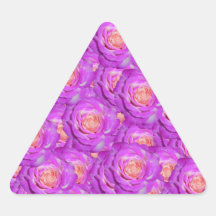 Roses de roses indien autocollant en triangle