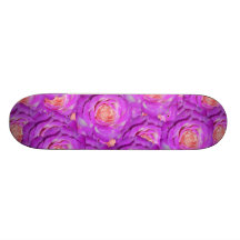 Roses de roses indien plateaux de skateboards customisés