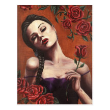 Roses de sang - carte postale