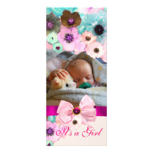 ROSES ET ARC ROSES, MODÈLE PHOTO DE BABY SHOWER INVITATIONS