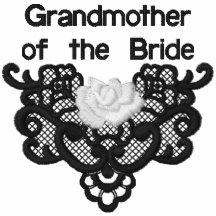 Roses et dentelle - grand-mère de jeune mariée