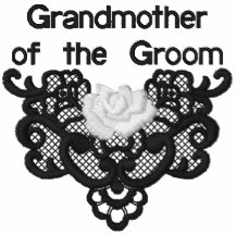 Roses et dentelle - grand-mère de marié