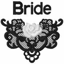 Roses et dentelle - jeune mariée