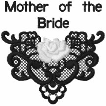 Roses et dentelle - mère de jeune mariée