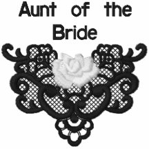 Roses et dentelle - tante de jeune mariée