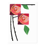 Roses et épines de nouveau d'art modèles de cartes de visite
