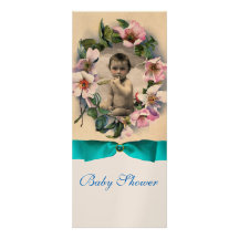 ROSES ET MONOGRAMME SAUVAGES DE MODÈLE PHOTO DE RU INVITATION PERSONNALISÉE