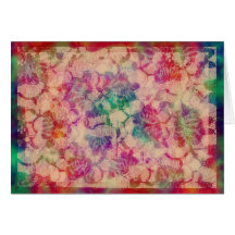 Roses gitans de dentelle carte de vœux