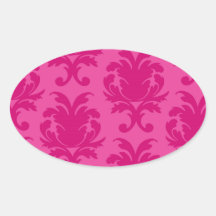 roses indien sur le motif chic rose de damassé autocollants