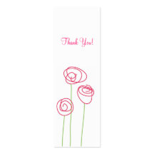Roses modernes, étiquettes de cadeau cartes de visite personnelles