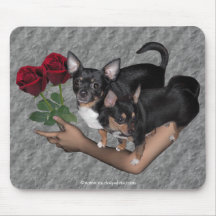 Roses Mousepad de chiwawa Tapis De Souris