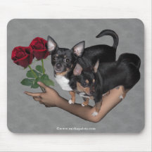 Roses Mousepad de chiwawa Tapis De Souris
