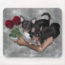 Roses Mousepad de chiwawa Tapis De Souris