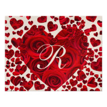 Roses noirs et rouges de coeur épousant des économ invitation personnalisable