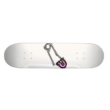 roses pâles grahpic.png de goupille de couche-culo skateboards personnalisés
