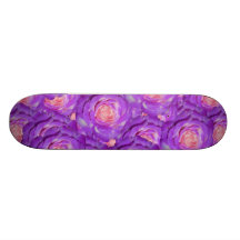 Roses pourpres plateau de skateboard
