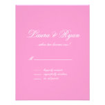 Roses roses de Paris France de carte- de réponse d Invitations
