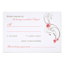 roses roses Fleur de fatfatin épousant la carte de Cartons D'invitation