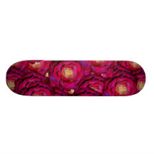 Roses roses marron skateboards