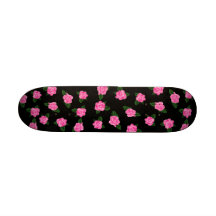 Roses roses skateboards personnalisés