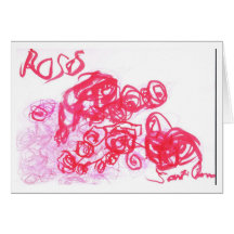 Roses rouges cartes de vœux