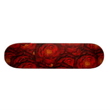 Roses rouges sang skateboards personnalisés