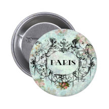 Roses vintages de rose de cartouche de style de Pa Pin's Avec Agrafe