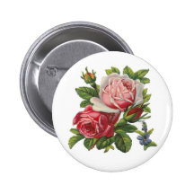 ROSES VINTAGES PIN'S AVEC AGRAFE