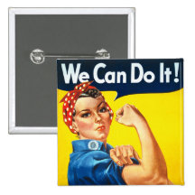 Rosie le bouton de rivoir badges avec agrafe