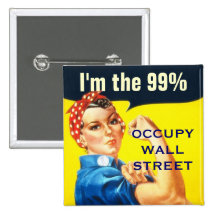 Rosie le bouton du rivoir OWS Pin's Avec Agrafe