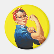 Rosie le rivoir, nous pouvons le faire ! magnets pour réfrigérateur