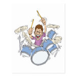 rossée du batteur carte postale