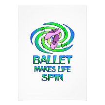 Rotations de ballet invitations