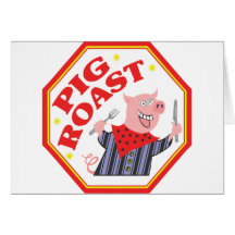 Rôti de porc carte de vœux